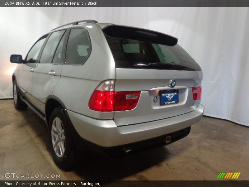 Titanium Silver Metallic / Black 2004 BMW X5 3.0i