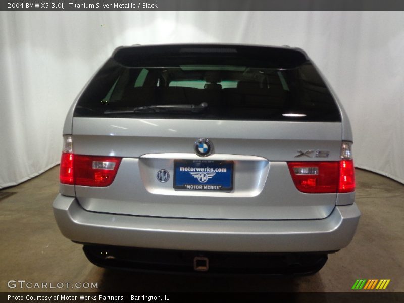 Titanium Silver Metallic / Black 2004 BMW X5 3.0i