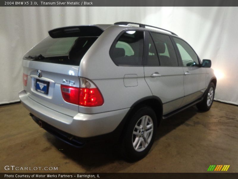 Titanium Silver Metallic / Black 2004 BMW X5 3.0i