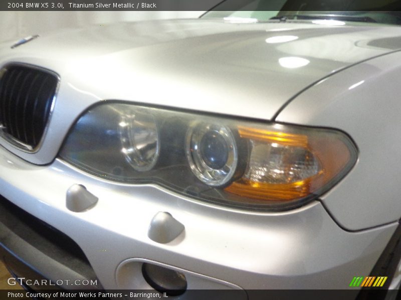 Titanium Silver Metallic / Black 2004 BMW X5 3.0i