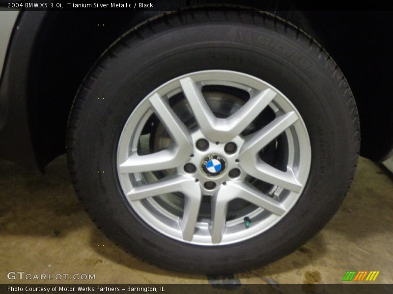 Titanium Silver Metallic / Black 2004 BMW X5 3.0i