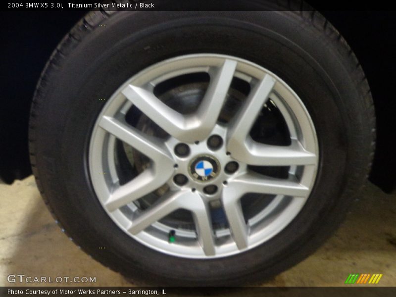 Titanium Silver Metallic / Black 2004 BMW X5 3.0i