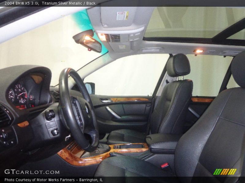 Titanium Silver Metallic / Black 2004 BMW X5 3.0i