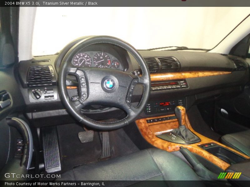 Titanium Silver Metallic / Black 2004 BMW X5 3.0i