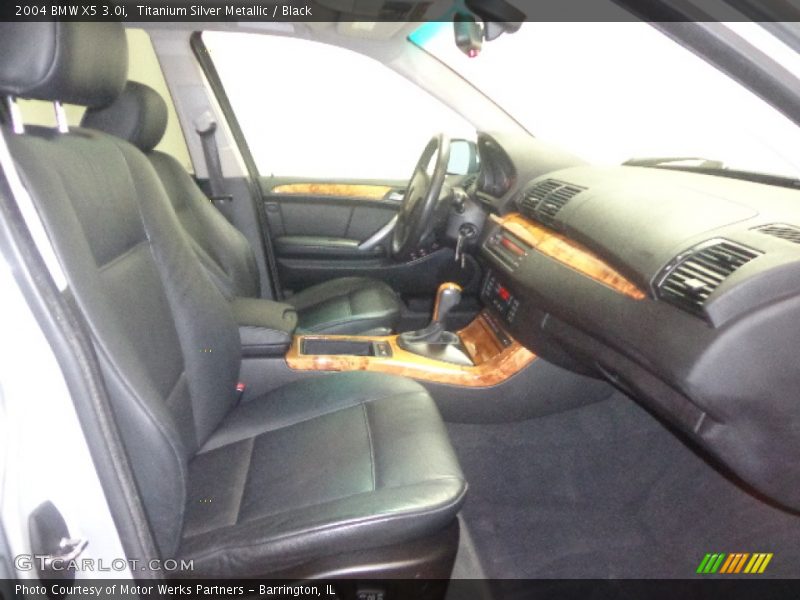 Titanium Silver Metallic / Black 2004 BMW X5 3.0i
