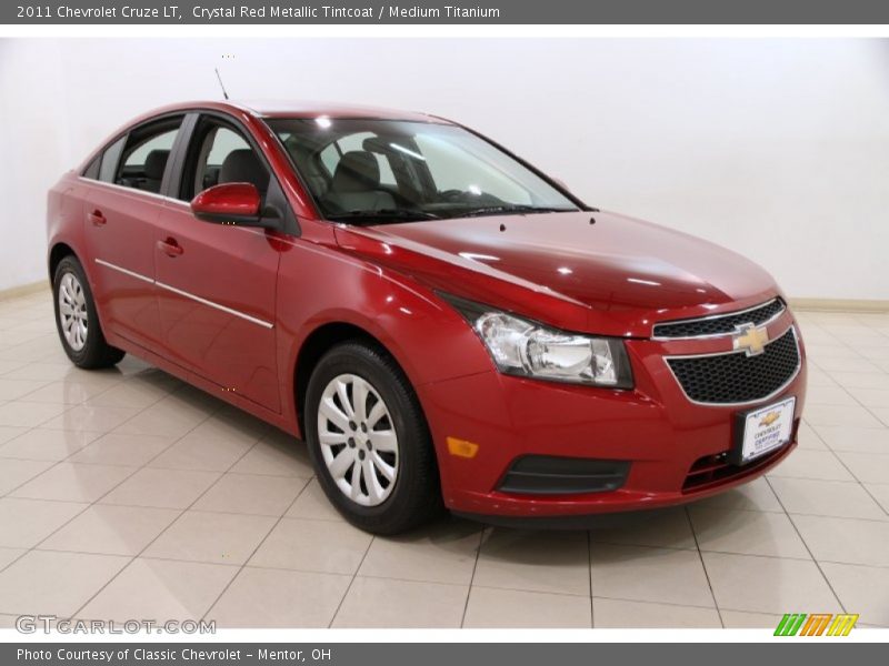 Crystal Red Metallic Tintcoat / Medium Titanium 2011 Chevrolet Cruze LT