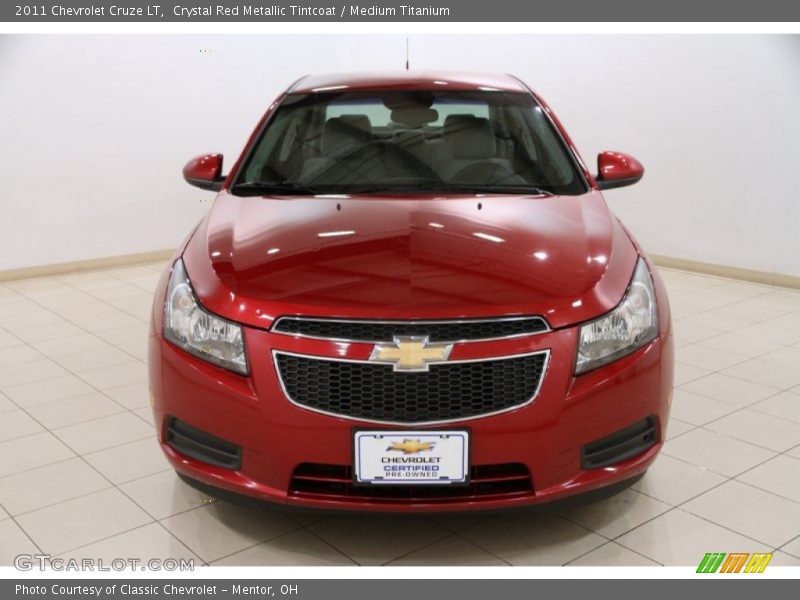 Crystal Red Metallic Tintcoat / Medium Titanium 2011 Chevrolet Cruze LT