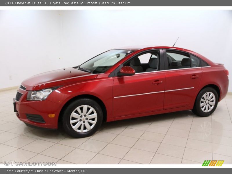 Crystal Red Metallic Tintcoat / Medium Titanium 2011 Chevrolet Cruze LT
