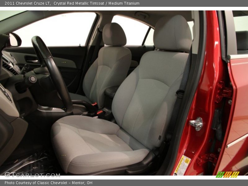 Crystal Red Metallic Tintcoat / Medium Titanium 2011 Chevrolet Cruze LT