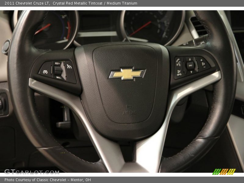 Crystal Red Metallic Tintcoat / Medium Titanium 2011 Chevrolet Cruze LT