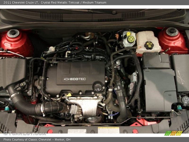 Crystal Red Metallic Tintcoat / Medium Titanium 2011 Chevrolet Cruze LT