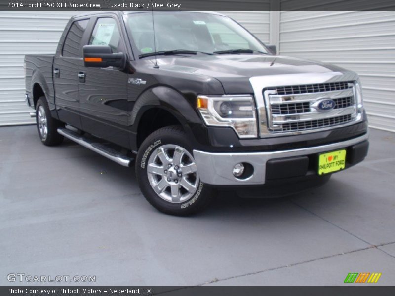 Tuxedo Black / Steel Grey 2014 Ford F150 XLT SuperCrew