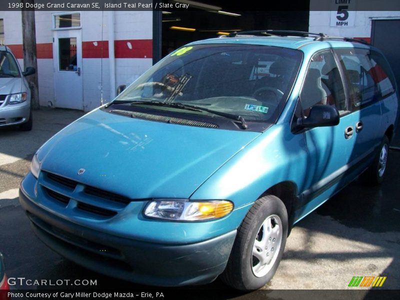 Island Teal Pearl / Slate Gray 1998 Dodge Grand Caravan SE