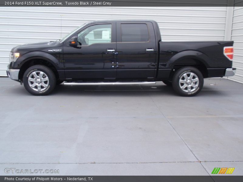 Tuxedo Black / Steel Grey 2014 Ford F150 XLT SuperCrew