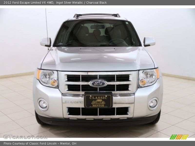 Ingot Silver Metallic / Charcoal Black 2012 Ford Escape Limited V6 4WD