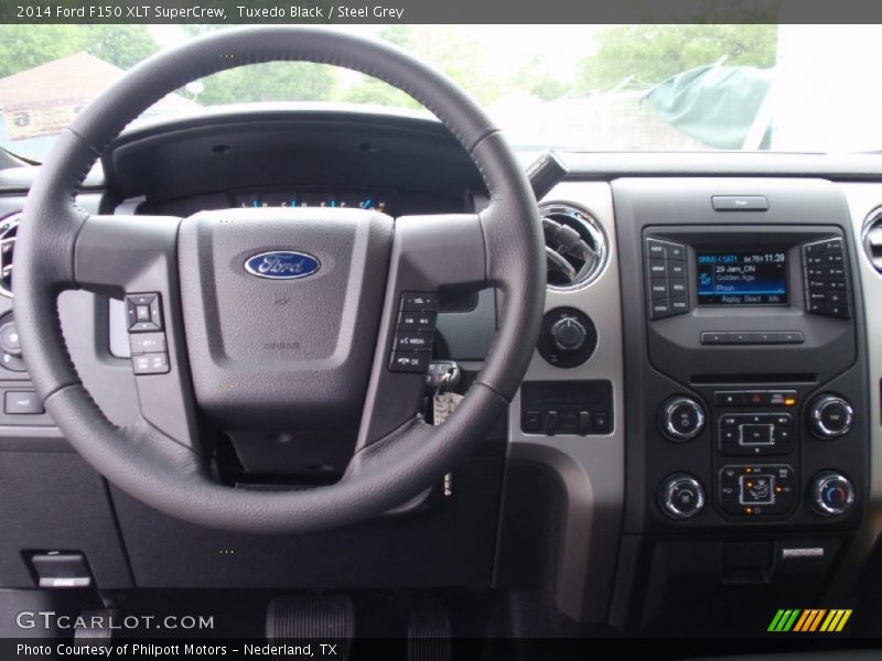 Tuxedo Black / Steel Grey 2014 Ford F150 XLT SuperCrew