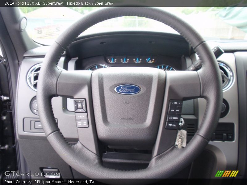 Tuxedo Black / Steel Grey 2014 Ford F150 XLT SuperCrew