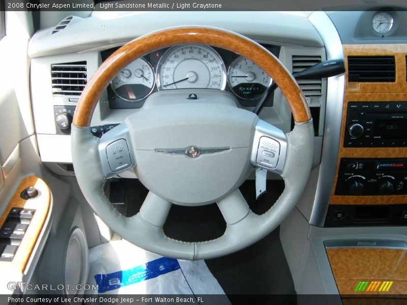 Light Sandstone Metallic / Light Graystone 2008 Chrysler Aspen Limited