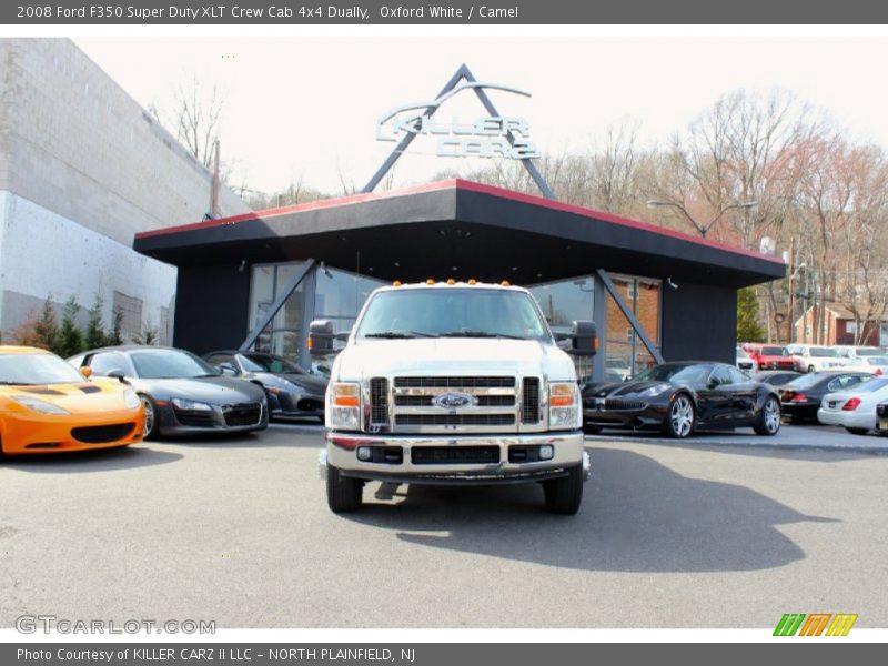 Oxford White / Camel 2008 Ford F350 Super Duty XLT Crew Cab 4x4 Dually