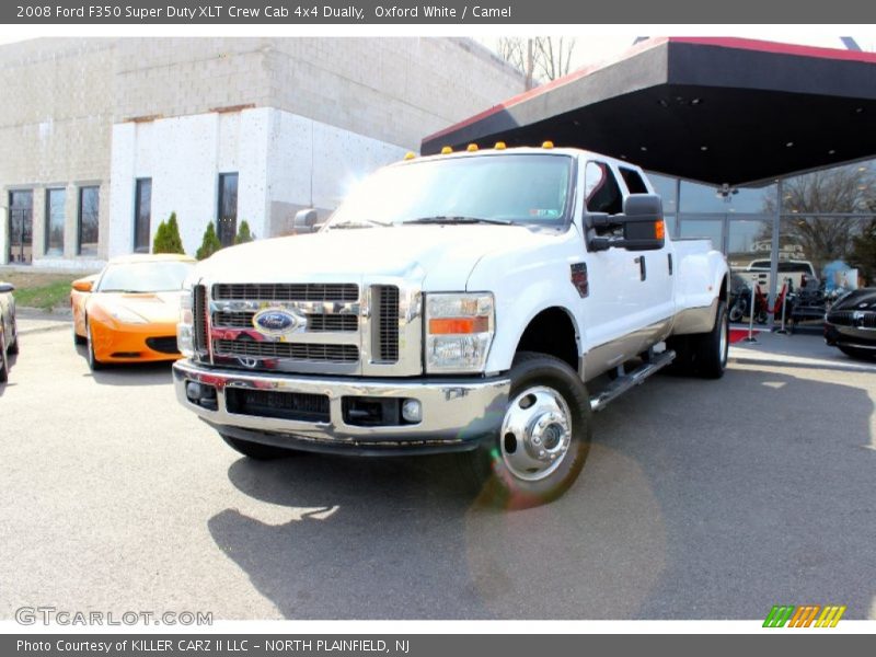 Oxford White / Camel 2008 Ford F350 Super Duty XLT Crew Cab 4x4 Dually