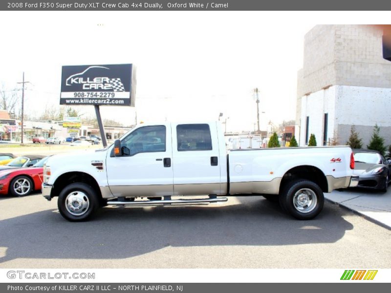 Oxford White / Camel 2008 Ford F350 Super Duty XLT Crew Cab 4x4 Dually
