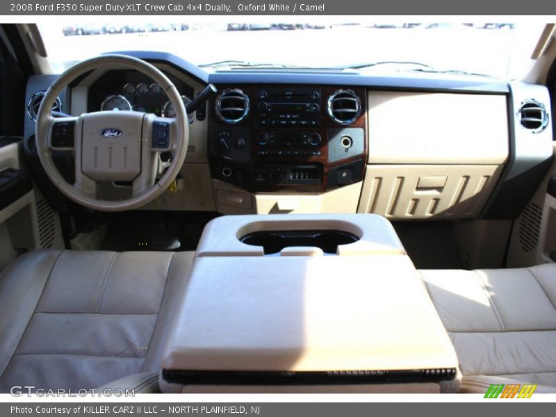 Oxford White / Camel 2008 Ford F350 Super Duty XLT Crew Cab 4x4 Dually