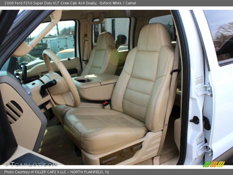 Oxford White / Camel 2008 Ford F350 Super Duty XLT Crew Cab 4x4 Dually
