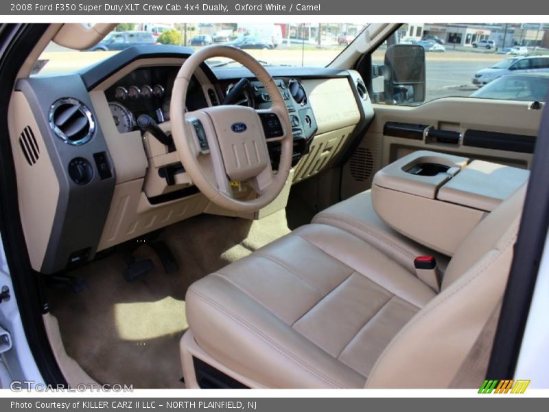  2008 F350 Super Duty XLT Crew Cab 4x4 Dually Camel Interior