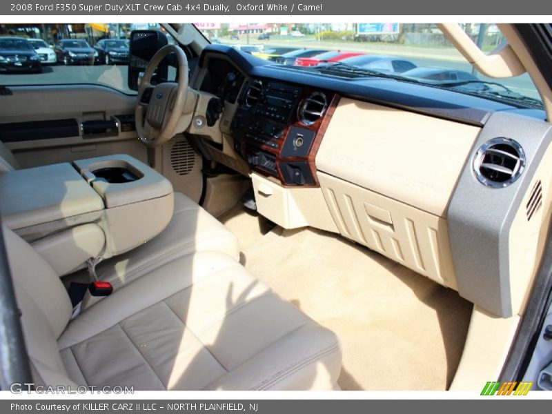 Oxford White / Camel 2008 Ford F350 Super Duty XLT Crew Cab 4x4 Dually