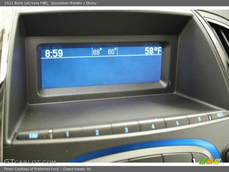 Quicksilver Metallic / Ebony 2012 Buick LaCrosse FWD