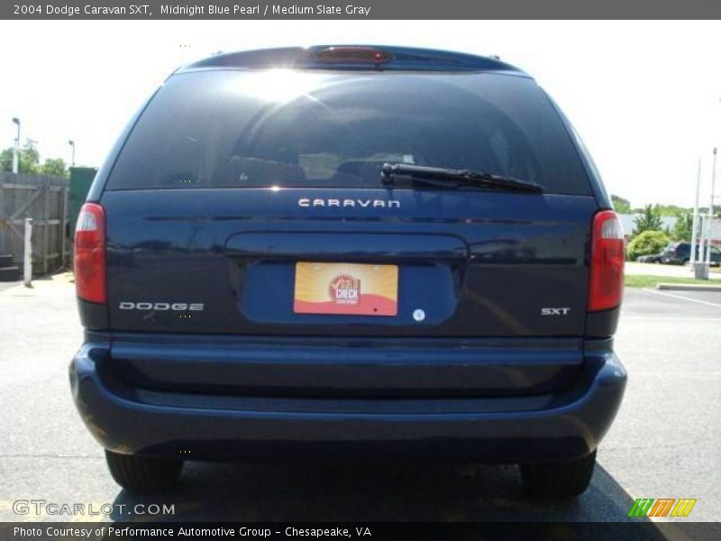 Midnight Blue Pearl / Medium Slate Gray 2004 Dodge Caravan SXT