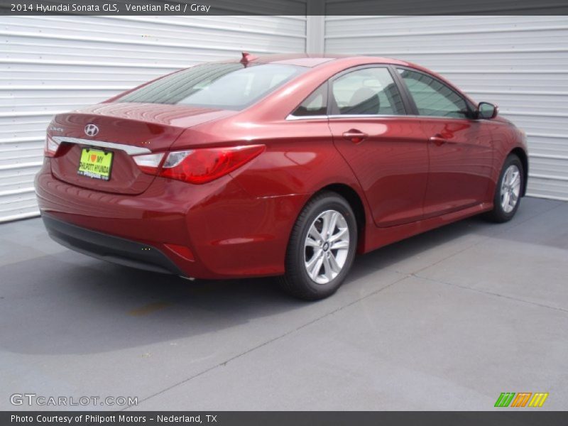 Venetian Red / Gray 2014 Hyundai Sonata GLS