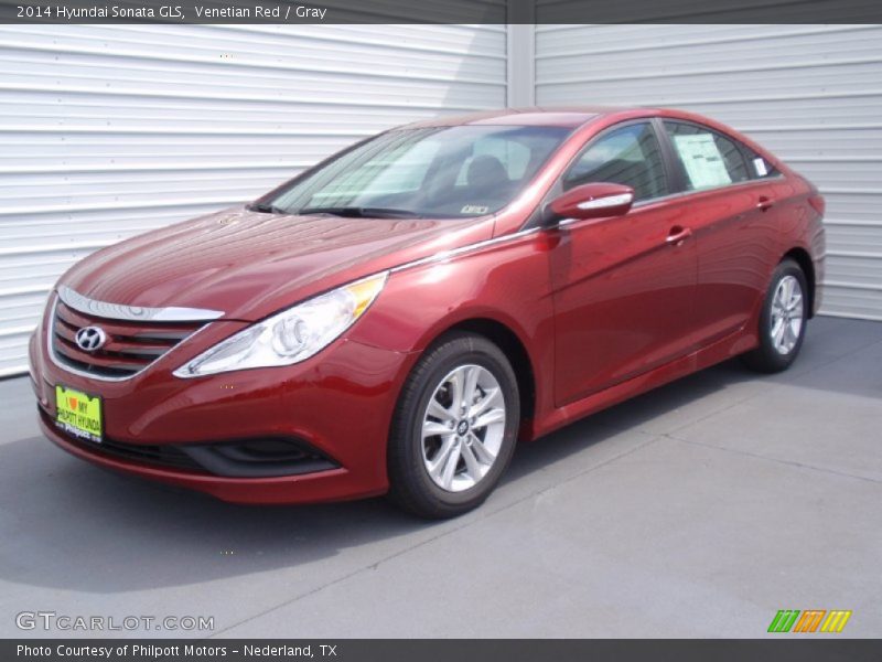 Venetian Red / Gray 2014 Hyundai Sonata GLS
