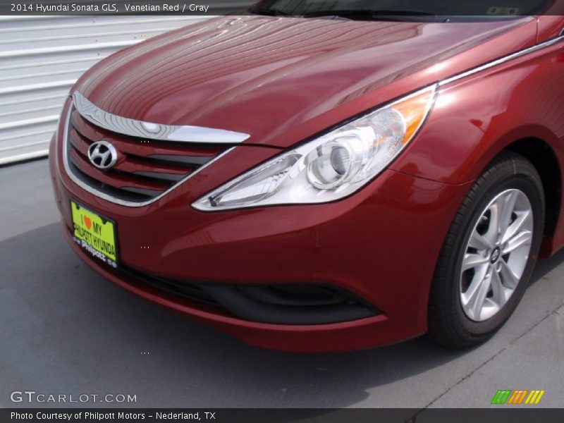 Venetian Red / Gray 2014 Hyundai Sonata GLS