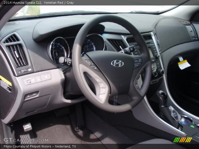 Venetian Red / Gray 2014 Hyundai Sonata GLS