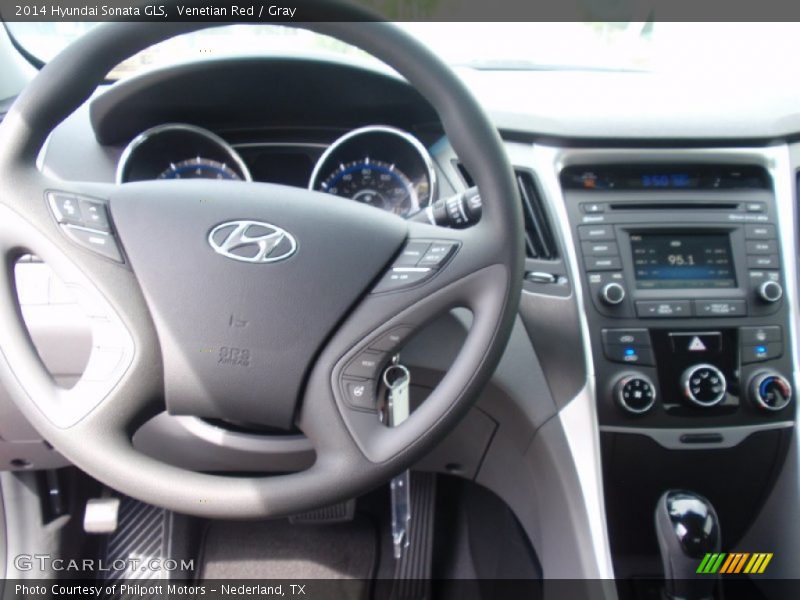 Venetian Red / Gray 2014 Hyundai Sonata GLS