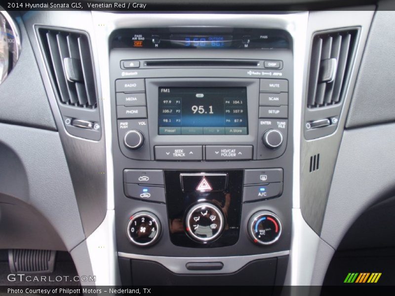 Venetian Red / Gray 2014 Hyundai Sonata GLS