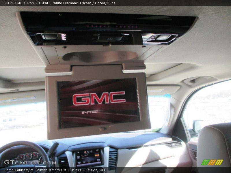 White Diamond Tricoat / Cocoa/Dune 2015 GMC Yukon SLT 4WD