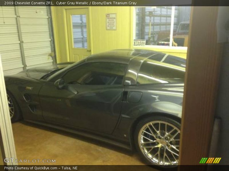 Cyber Gray Metallic / Ebony/Dark Titanium Gray 2009 Chevrolet Corvette ZR1