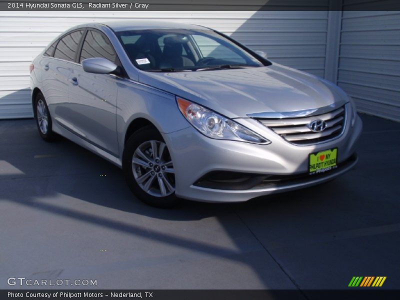 Radiant Silver / Gray 2014 Hyundai Sonata GLS