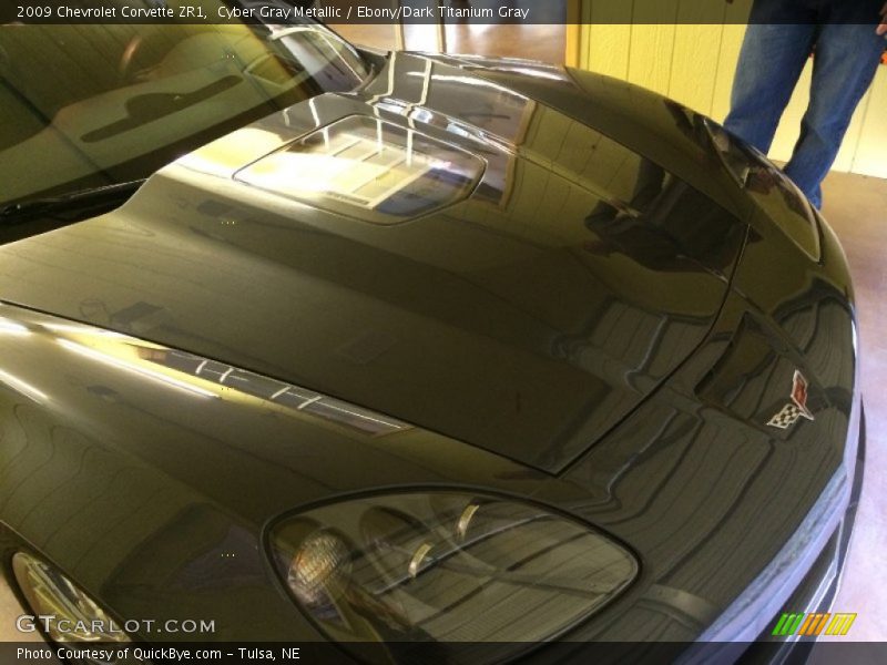 Cyber Gray Metallic / Ebony/Dark Titanium Gray 2009 Chevrolet Corvette ZR1