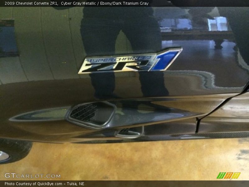 Cyber Gray Metallic / Ebony/Dark Titanium Gray 2009 Chevrolet Corvette ZR1