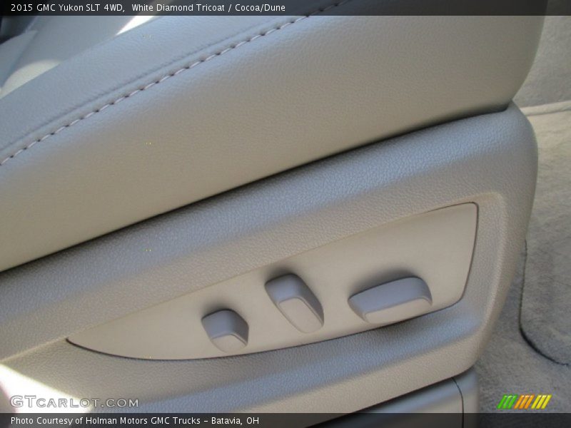 White Diamond Tricoat / Cocoa/Dune 2015 GMC Yukon SLT 4WD