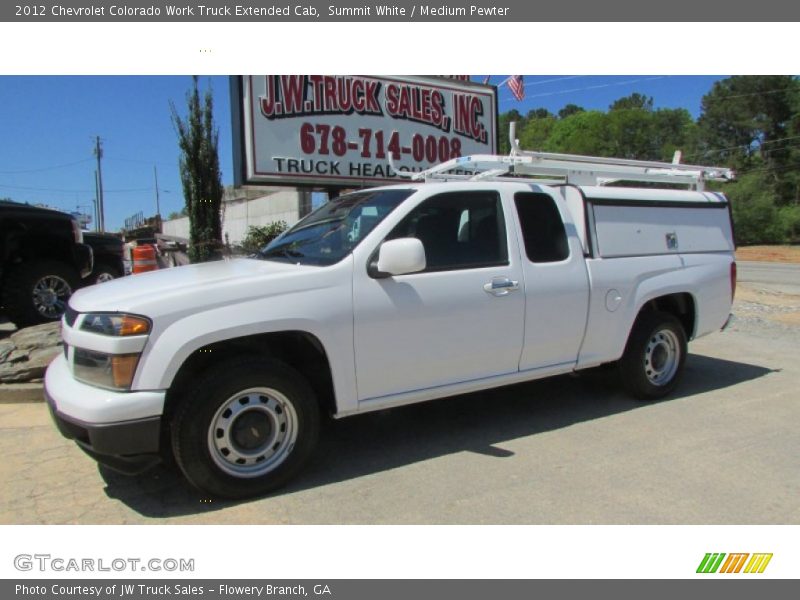 Summit White / Medium Pewter 2012 Chevrolet Colorado Work Truck Extended Cab