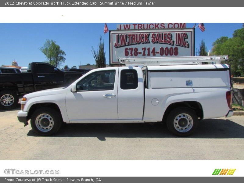 Summit White / Medium Pewter 2012 Chevrolet Colorado Work Truck Extended Cab