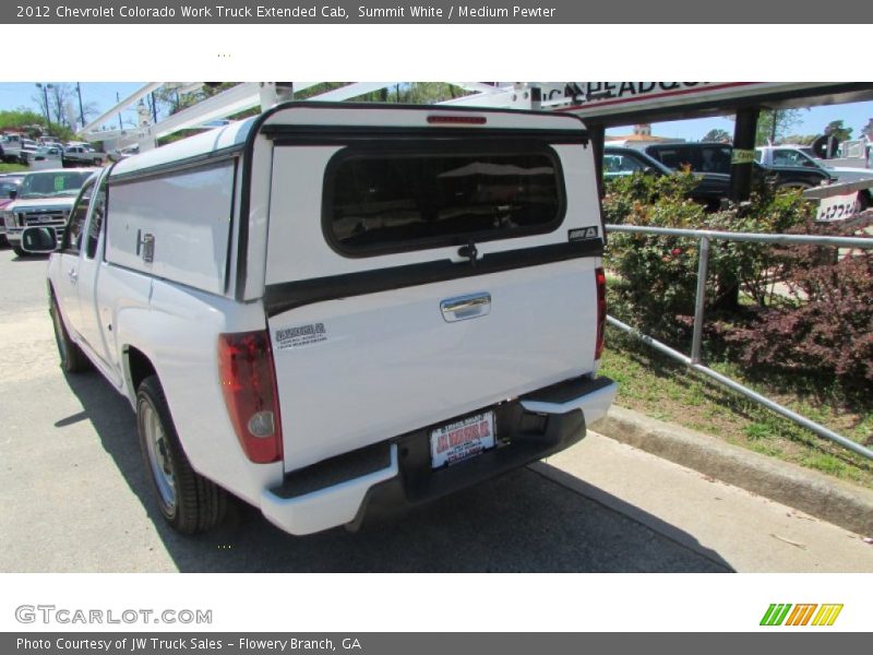 Summit White / Medium Pewter 2012 Chevrolet Colorado Work Truck Extended Cab