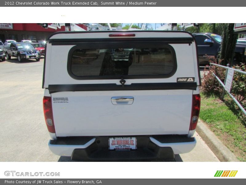 Summit White / Medium Pewter 2012 Chevrolet Colorado Work Truck Extended Cab