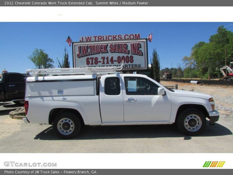 Summit White / Medium Pewter 2012 Chevrolet Colorado Work Truck Extended Cab