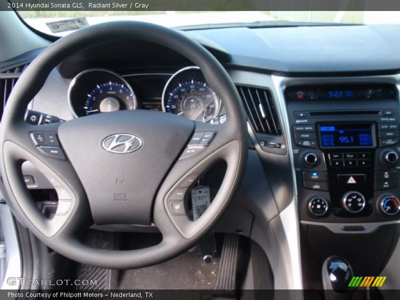 Radiant Silver / Gray 2014 Hyundai Sonata GLS