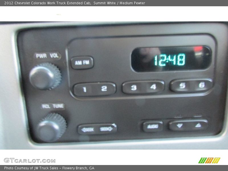 Summit White / Medium Pewter 2012 Chevrolet Colorado Work Truck Extended Cab